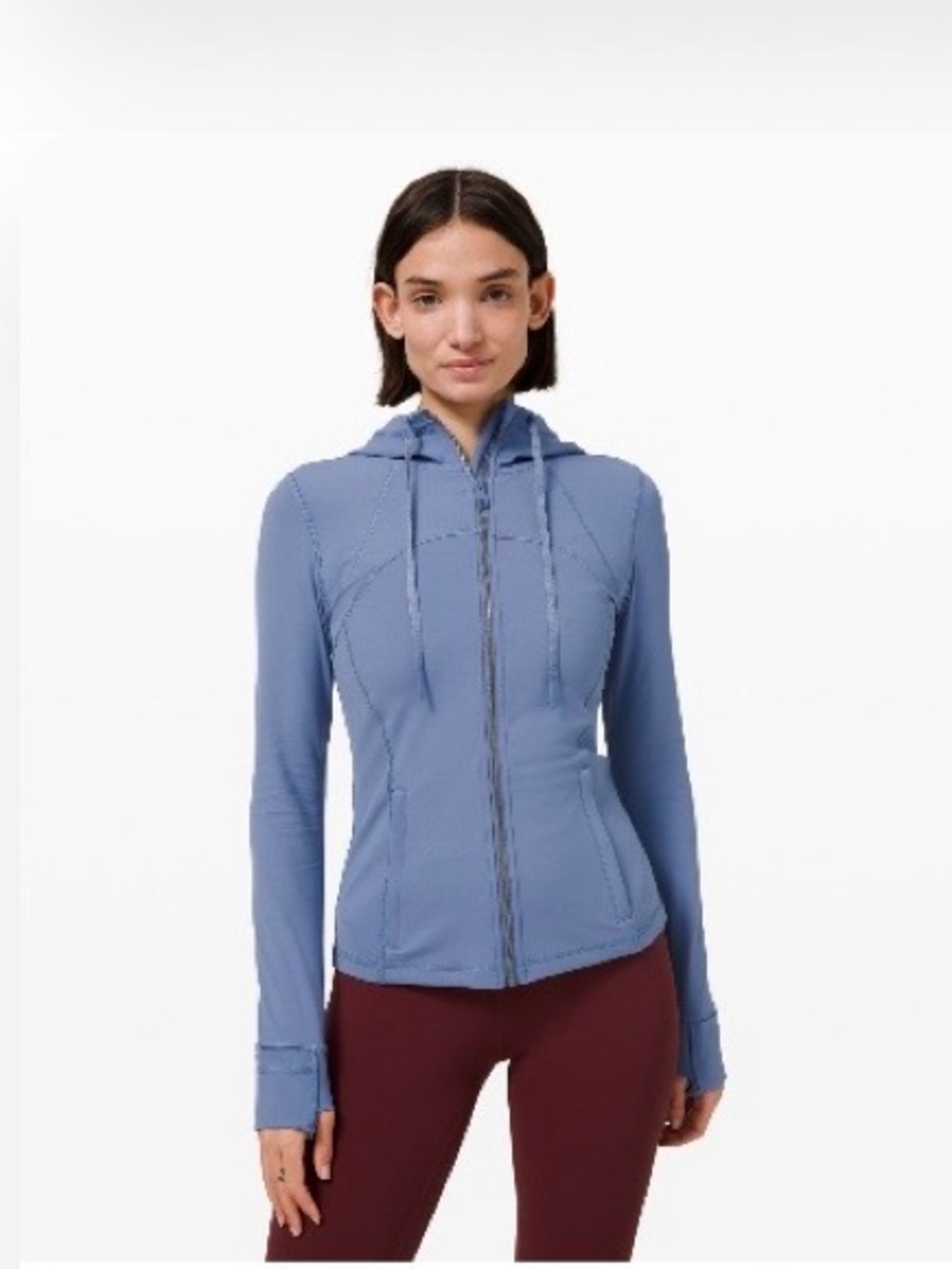 Lululemon women’s Hooded Define Jacket Nulu, size 8, color Water Drop